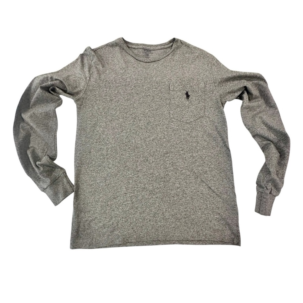 Polo Ralph Lauren Heather Gray Long Sleeve Tee